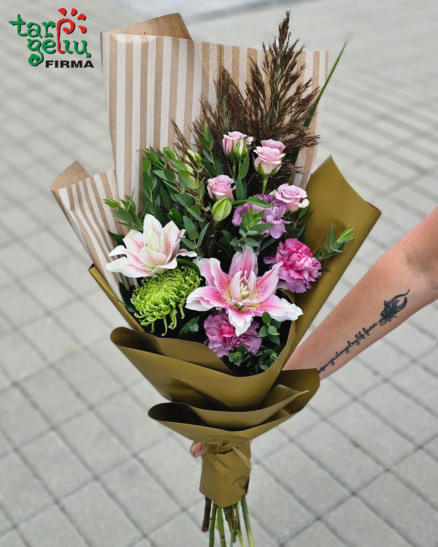 Puokštė "Purpurinis ruduo" | Gėlių puokštės