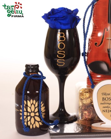 Rinkinys "Bosas džiazuoja ir degustuoja" | Verslo dovanos | Dovana bosui
