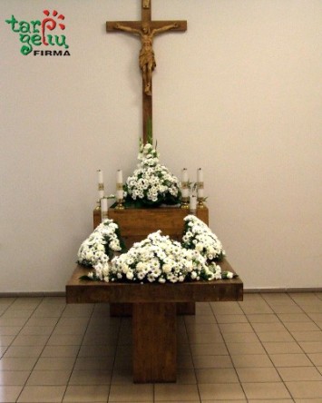 Gedulo salės puošimas | Laidojimo paslaugos | Gedulingos gėlės